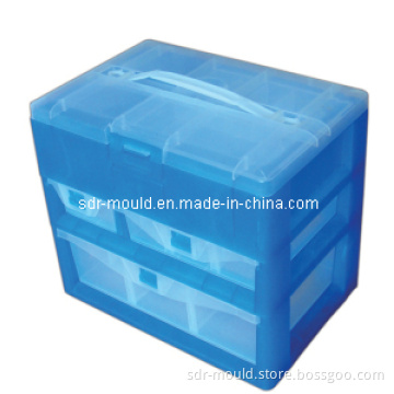 Plastic Double Deck Storage Box Mould